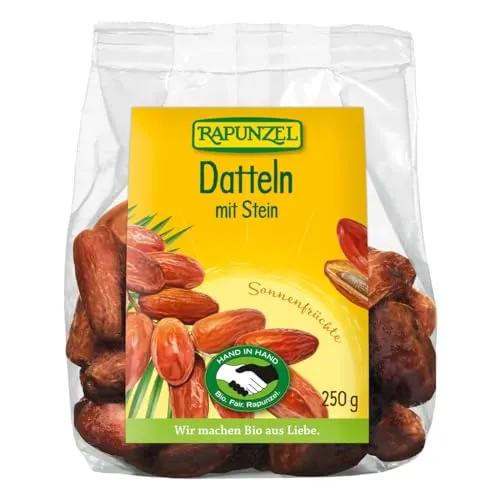 Rapunzel Bio Datteln mit Stein, Deglet Nour, 1er Pack (1 x 250 g) - BIO