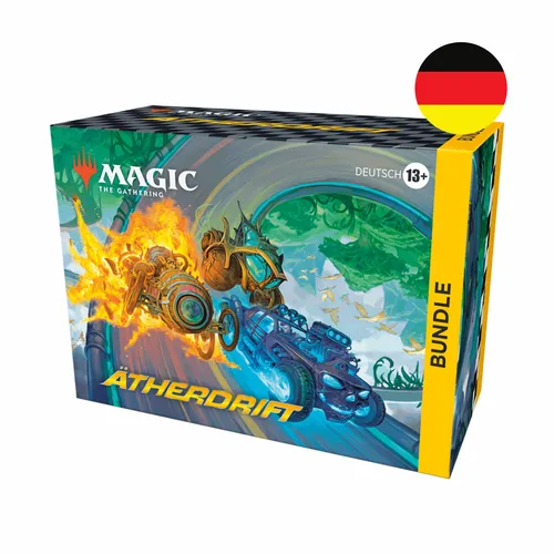 Magic Bundle Aetherdrift (Deutsch) - Das ultimative Kartenspiel - Gesellschaftsspiel für Spieler ab 13 Jahren, inklusive der spannenden Aetherdrift-Edition von Wizards of the Coast. Erlebe strategische Duelle in deutscher Sprache!