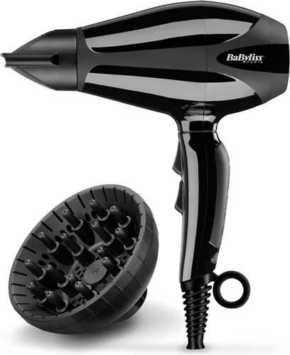 Schwarzer Haartrockner Mit Diffusor Leistungsstarke Babyliss 6715De 2400W