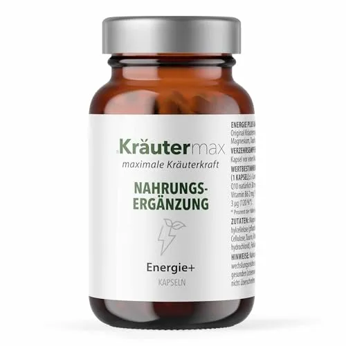 NEU! Kräutermax Energie Vitamine Kapseln – Hochdosierter Energie Komplex