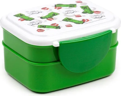 Minecraft Creeper & TNT Clip-Verschluss Stapelbare Bento Lunch Box mit Besteck
