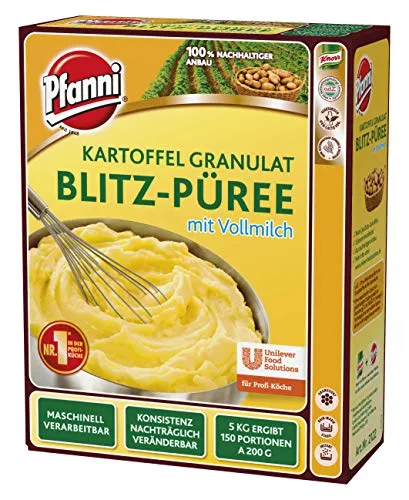 Pfanni Kartoffel-Granulat Blitz-Püree mit Vollmilch, 1er Pack (1 x 5 kg)