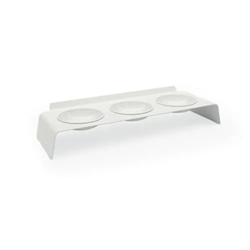 LucyBalu® Erhöhte 3er-Futterstation Katze - Fressnäpfe für Katzen: Ergonomischer, stabiler Futternapf fördert eine gesunde Fressposition und beugt Schlingen vor. Hochwertige Verarbeitung und hygienische Reinigung für stressfreies Fressen.