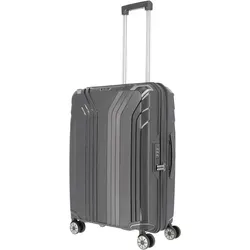 Travelite ELVAA 4-Rad Hartschalenkoffer 66cm - Nachhaltiger Trolley mit TSA Schloss, erweiterbar auf 77 Liter, ideal für sichere Reisen