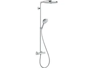hansgrohe Raindance Select Showerpipe S 300 2jet, chrom - Brausegarnituren mit schwenkbarem 46 cm Brausearm und komfortabler Strahlartenumstellung durch Select-Taste für ein individuelles Duscherlebnis.