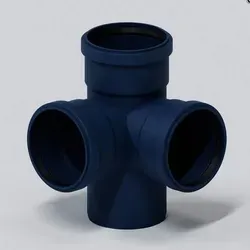 PoloPlast Eckdoppelabzweig PKEDA Polo-Kal NG DN 110/110/110 87,5Grad - Rohre für Abwasser, aus hochwertigem Polypropylen, langlebig und in Deutschland hergestellt, ideal für effektive Rohrverbindungen.