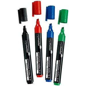Legamaster TZ 41 Flipchart-Marker farbsortiert 2,0 - 5,0 mm, 4 St.