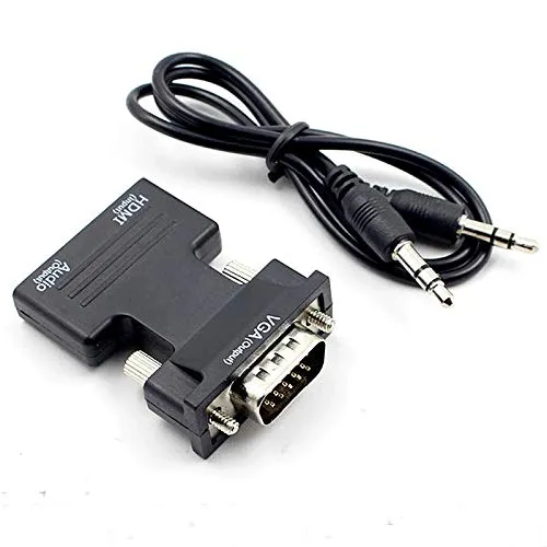 Ziyan HDMI zu VGA Adapter HDTV 1080P Konverter Audio Video Kabel Für PC Laptop Monitor