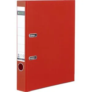 Leitz Ordner 1008-00-25, Vollpapier, Karton, A4, 5,2cm, rot