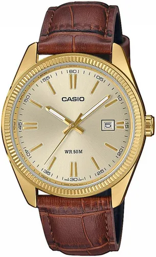 CASIO Collection MTP-1302PGL-9AVEF in braun von CASIO TIMELESS COLLECTION