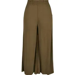 Urban Classics Damen Modal Culotte - Lässige 3/4 Marlene Hose - Damen-Hosen in Weite Passform für Komfort, mit elastischem Gummibund und in Größen XS-5XL erhältlich. Ideal für sommerliche Outfits.