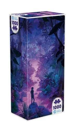 iello Puzzle Neon Forest - 1000 Teile bunt, faszinierendes Fantasy-Wald-Motiv im Hochformat für kreative Köpfe ab 10 Jahren
