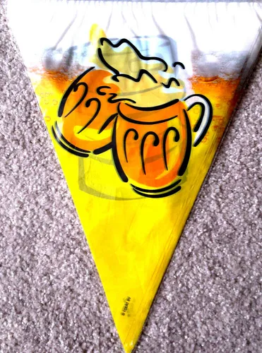 Wimpelkette  Bierglas Bierfass  10 mtr  Oktoberfest  Party  Feier  Neu