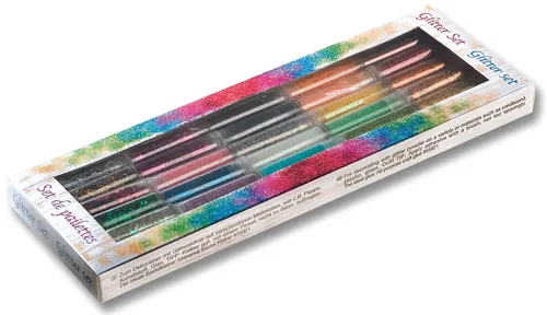 folia 578 - Glitter Set, 30 Dosen á 3 g Glitterpulver zum Streuen Verzieren uvm.