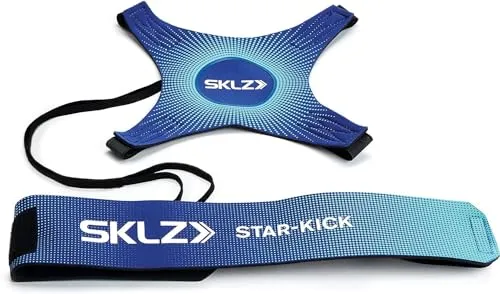 SKLZ Star-Kick Freihändiger verstellbarer Solo-Fußballtrainer, passend für Ballgrößen 3, 4 und 5, (Cobalt)