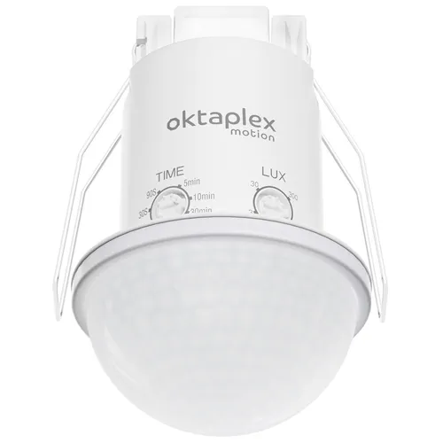 Bewegungsmelder Unterputz 360° PIR-Sensor IP54 Weiß