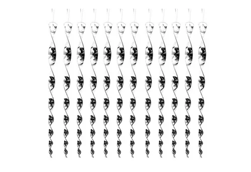 HAC24 Windspiel Windspirale Vogelabwehr Vogelschreck Spirale Taubenabwehr Vogelschutz (12 St), Reflektierend, 29 cm, mit Aufhängeöse und Aufhängeschnur