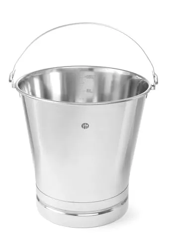 Hendi Eimer mit Skala bis 10 Liter aus Edelstahl in silber von HENDI