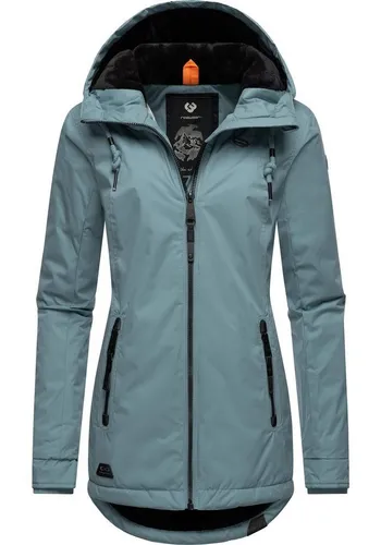 RAGWEAR Zuzka Winter Damenjacke 5XL, graublau - Funktionsjacke mit wasser- und winddichtem Obermaterial, kuscheligem Teddyfleece Innenfutter und taillierter Passform für optimalen Kälteschutz.