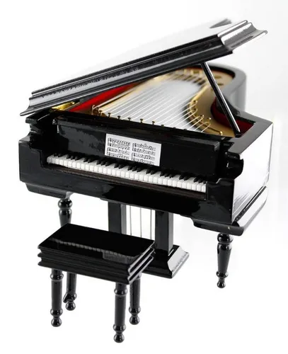 mugesh Spieluhr Flügel für Musiker - Elegante Spieluhr im Miniaturflügel-Design, spielt