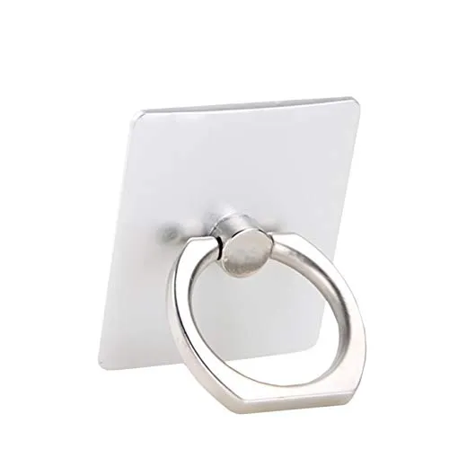 ISKIP Handy-Finger-Ständer, Ständer, Schlaufe, Stent, 360 Grad drehbar, sicherer Handgriff, universal, Kickstand Ringhalterung, Halterung für alle iPhone Samsung Galaxy LG HTC/Hüllen (Silber)