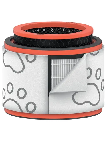 LEITZ TruSens HAUSTIERFILTER HEPA-Filter für Luftreiniger - Zubehör für Luftreiniger: Effektiver 3-in-1 HEPA-Filter, der Tierhaare, -gerüche und Allergene zu 99,97% aus der Luft entfernt. Kompatibel mit Leitz TruSens Z-2000/Z-2500, sorgt für frische Luft in Ihrem Zuhause.