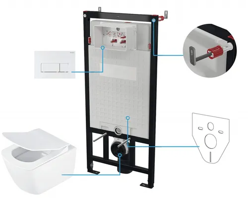 6-in-1 Unterputz-WC-Set deante 5908212099773