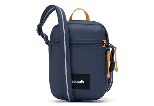 Pacsafe Umhängetasche Micro Crossbody Bag blau - Handtaschen aus 100% Polyester, leicht und wasserabweisend. Ideal für unterwegs mit stufenlos verstellbarem Schulterriemen und praktischem Zipperverschluss.