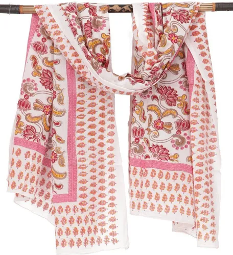 Guru-Shop Sarong Leichter Pareo Schal, Sarong, handbedrucktes..