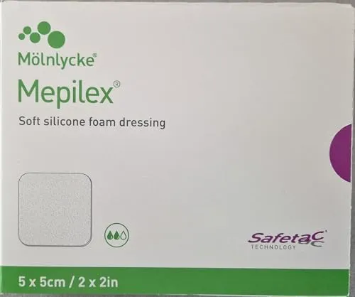 Mepilex 5x5 cm Schaumverband, 5 St