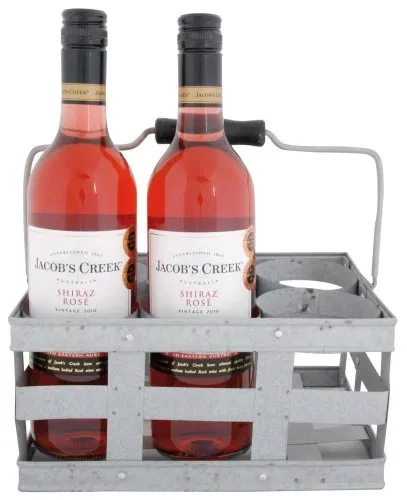 Esschert Design Flessenmand Oud Zink