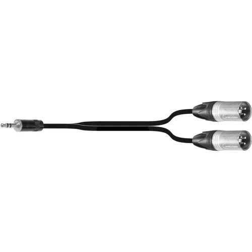 MUSIC STORE MTP2.0PX3 5MMX-1-2Y Adapterkabel - Hochwertiges 2m Adapterkabel von 3,5mm Stereo Klinke auf 2x XLR male, ideal für professionelle Audioanwendungen und perfekte Klangübertragung.