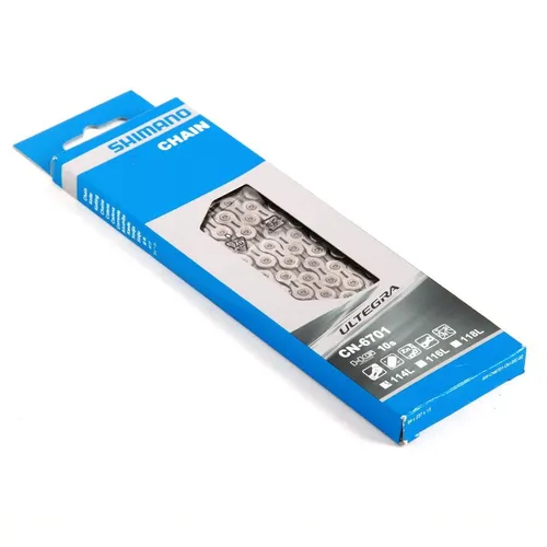 Shimano Ultegra CN-6701 10-Gang Kette - Fahrradkette für 10-Gang-Systeme, robust aus Stahl und ideal für Rennräder sowie Mountainbikes. Perfekte Leistung und Langlebigkeit für anspruchsvolle Fahrer.