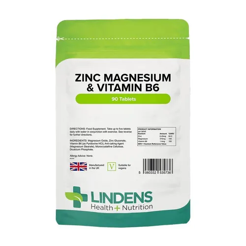 Lindens Zinc, Magnesium and Vitamin B6 - 90 tablets