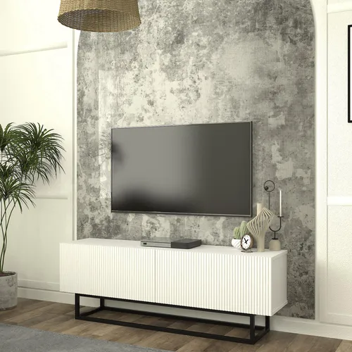 [en.casa] TV Schrank Verpsboga Lowboard mit 3D-Front und 2 Türen