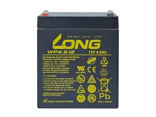 Akku Accu kompatibel Long Way 6FM4.2 6FM5.5 6FM5 12V 4,5Ah Blei Vlies AGM