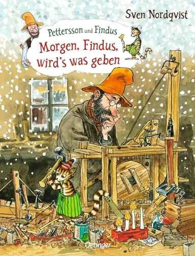 Morgen, Findus, wird's was geben - UNGELESEN von Sven Nordqvist - Bilderbuch aus der beliebten Pettersson und Findus Reihe, ungelesenes Mängelexemplar, 128 Seiten voller Abenteuer und Spaß, ideal für Kinder und Vorlese-Momente.
