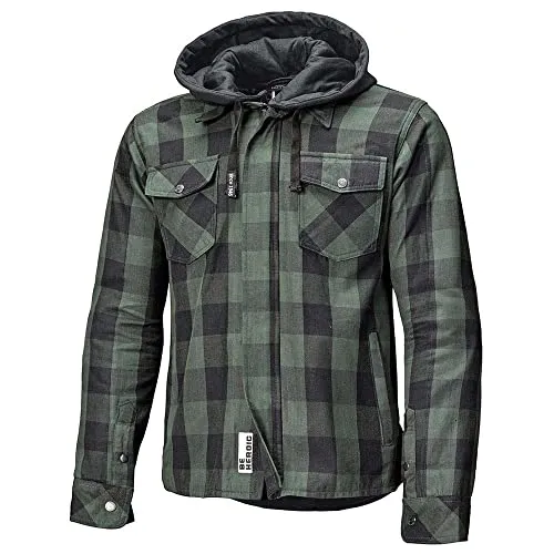 Held Lumberjack II Motorrad Textiljacke, schwarz/grün, XL