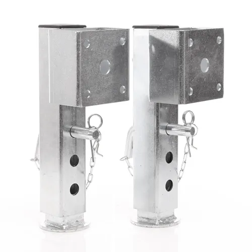 XPOtool 2x Stützfuß 350mm Schwenkstütze Stahl Ausdrehstütze Anhänger