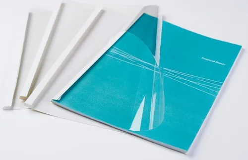 Produktbild Thermobindemappen Standard 25mm 150mic/200g/qm VE=50 Stück weiß