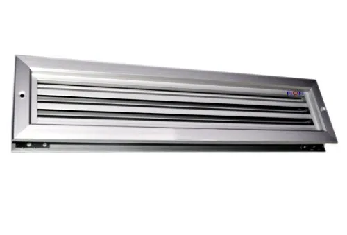 Lüftungsgitter LG-4207 DORAA Lamellengitter 465 x 120 mm Alu F1 Eloxiert