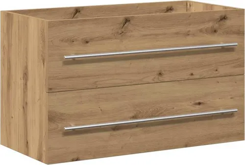 vidaXL Waschbeckenunterschrank Artisan-Eiche 80x38,5x48 cm - Waschbeckenunterschrank im eleganten Retro-Stil, aus robustem Holzwerkstoff mit reichlich Stauraum und pflegeleichter Oberfläche – ideal für jedes Badezimmer!