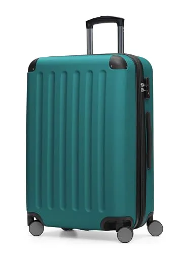 HAUPTSTADTKOFFER - SPREE Hartschalen-Koffer Trolley 65 cm - Koffer, ideal für Kurzurlaube mit 74 L Volumen, 4 leisen Doppel-Rollen und robustem, wasserabweisendem ABS-Material für optimalen Schutz und Komfort auf Reisen.