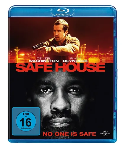 SAFE HOUSE - No One Is Safe [Blu-ray] - Thriller mit Denzel Washington und Ryan Reynolds, packende Action und spannende Wendungen in 115 Minuten Laufzeit, ideal für Filmfans.
