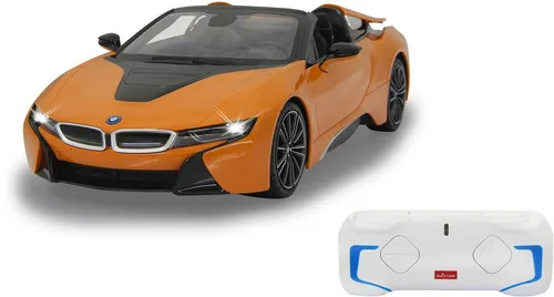 JAMARA 405183 - BMW I8 Roadster 1:12 2,4GHz - RC-Modelle mit hochwertiger Verarbeitung und bis zu 1 Stunde Fahrzeit bei 11 km/h, ideal für detailverliebte Modellautofans.