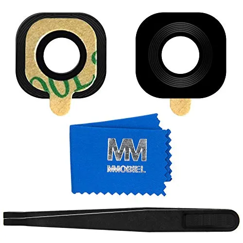 MMOBIEL Back Rück Kamera Glas Linse Ersatz Kompatibel mit Samsung Galaxy Xcover 4-5 inch - 2017 - Hinten Rückseite Camera Scheibe - Inkl. Kleber, Pinzette und Tuch