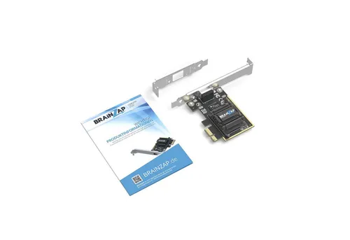 BRAINZAP 2.5 Gbit/s PCIe Gigabit LAN Netzwerkkarte Netzwerk-Adapter PCI-Express zu RJ-45, Ethernet, RJ-45, 2.5 Gbit/s