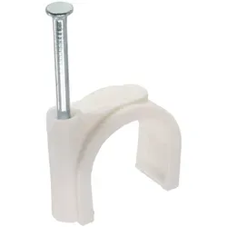 Inline® Kabelschelle 8mm rund, weiß, 100 Stück