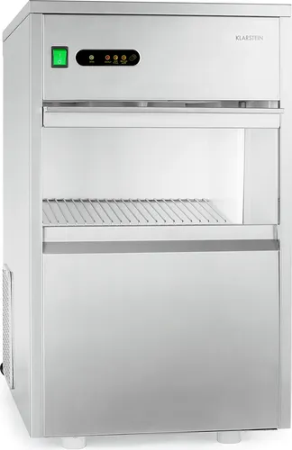 Powericer XXL Eiswürfelmaschine 160W - Eiswürfelmaschine für 25 kg Eis pro Tag, ideal für Partys und Grillabende. Mit einem 6 kg Behälter aus Edelstahl für stets frische Eiswürfel.