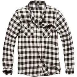 Vintage Industries Harley Hemd in Weiß, Größe S für Männer - Stylisches Baumwoll-Flanell Hemd mit normaler Passform und praktischem Knopfverschluss. Ideal für lässige Outfits und den täglichen Gebrauch.